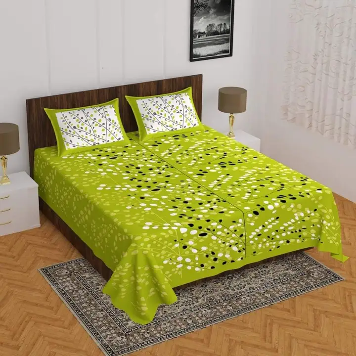 Cotton bedcover with 2 pillow cover(6/7 size) uploaded by Atropos Fasion on 7/27/2023