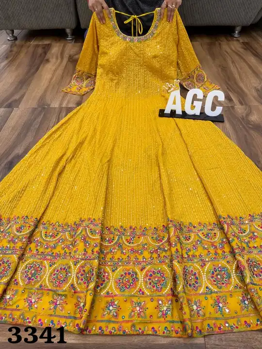 Gown with dupatta( different price) uploaded by Atropos Fasion on 7/27/2023