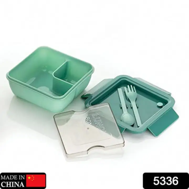 5336 Lunch Box Food Grade Plastic 2 Compartment... uploaded by DeoDap on 7/27/2023
