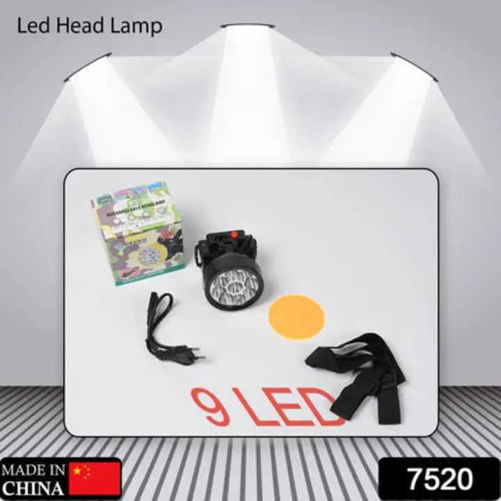 7520 Head Lamp 9 Led Long Range Rechargeable... uploaded by DeoDap on 7/27/2023