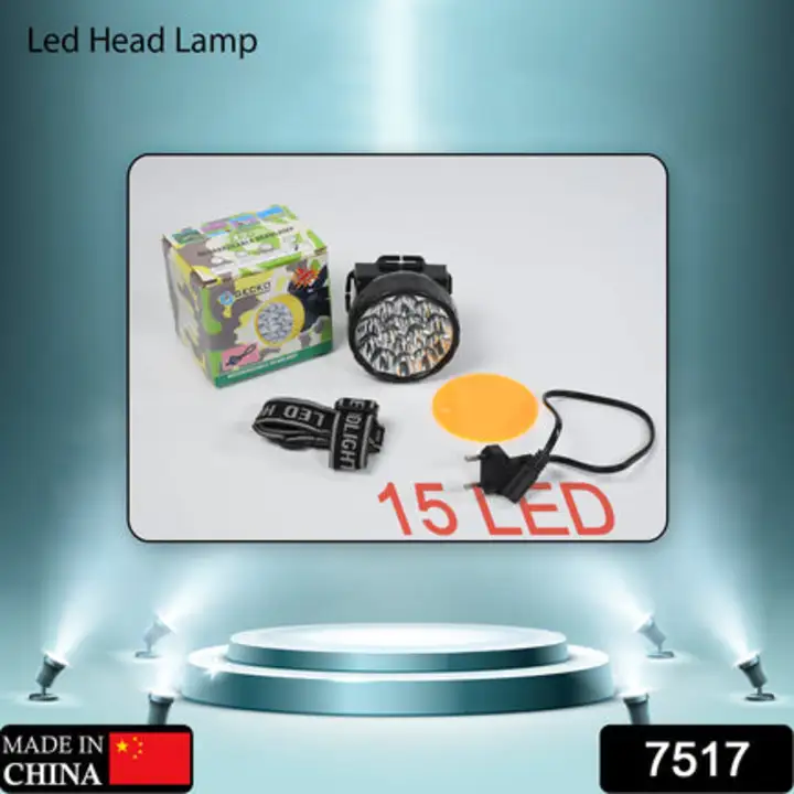 7517 Head Lamp 15 Led Long Range Rechargeable... uploaded by DeoDap on 7/27/2023
