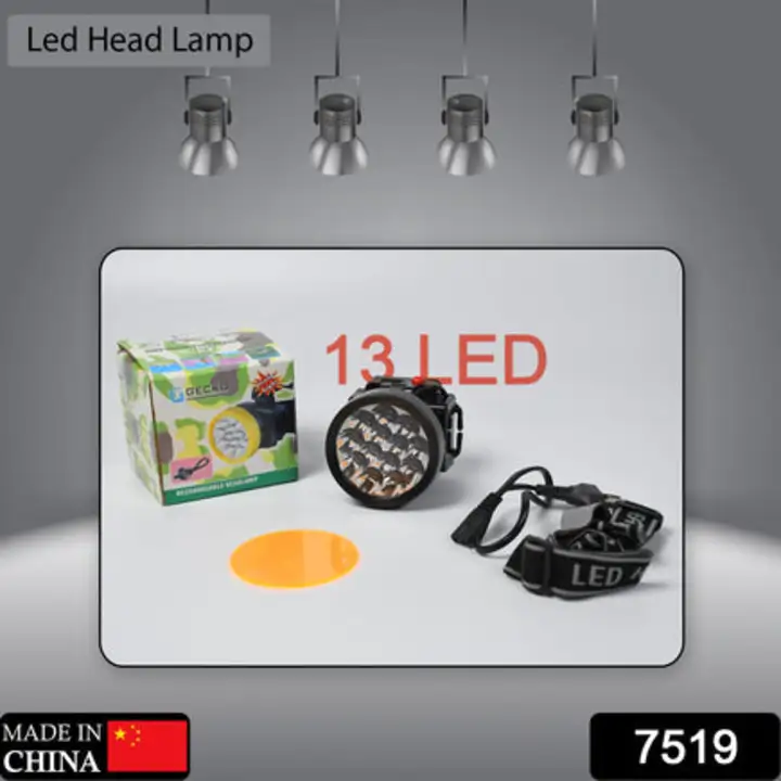 7519 HEAD LAMP 13 LED LONG RANGE RECHARGEABLE... uploaded by DeoDap on 7/27/2023