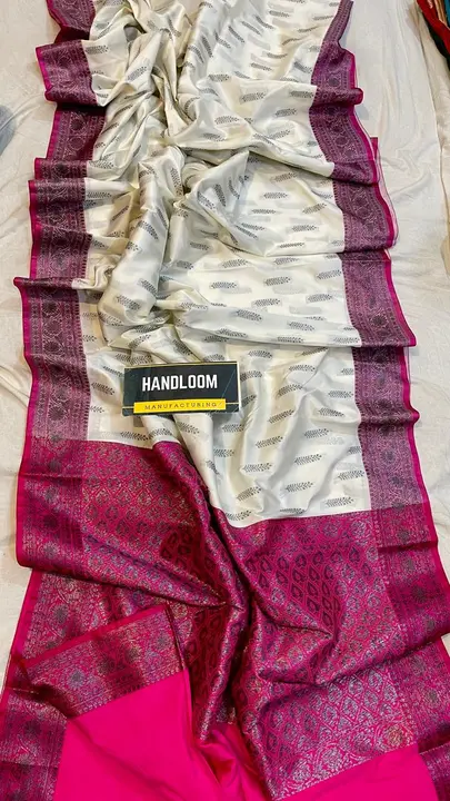 Handloom Litchi Silk Saree with BP uploaded by Atropos Fasion on 7/27/2023