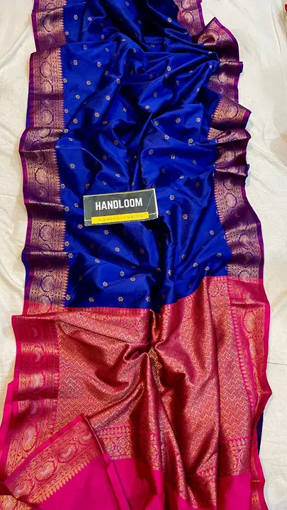 Handloom Litchi Silk Saree with BP uploaded by Atropos Fasion on 7/27/2023