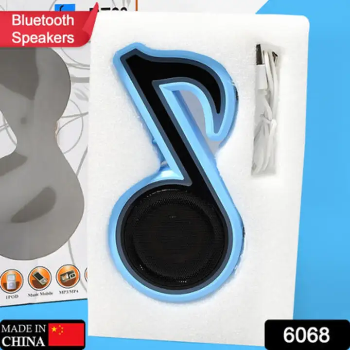 6068 Mini Portable Music Note Shape Speaker Subwoofer... uploaded by DeoDap on 7/27/2023