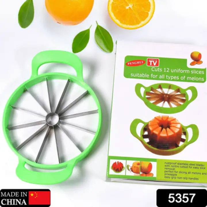 5357 Watermelon Slicer Cutter Steel Fruit Perfect Corer... uploaded by DeoDap on 7/27/2023