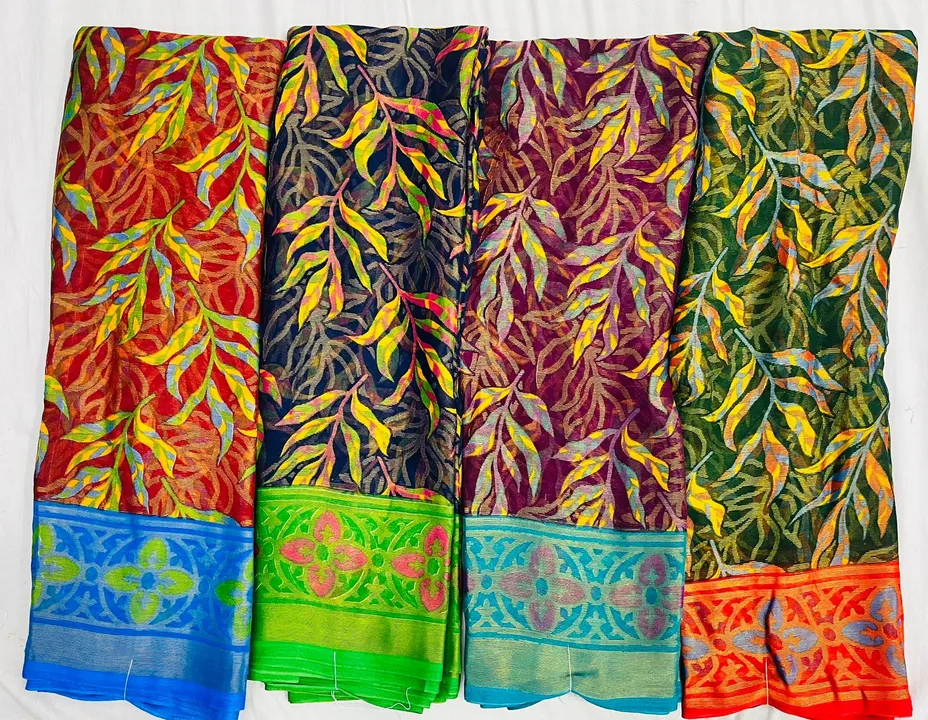 Brasso sarees  uploaded by Bhavyam prints on 7/27/2023