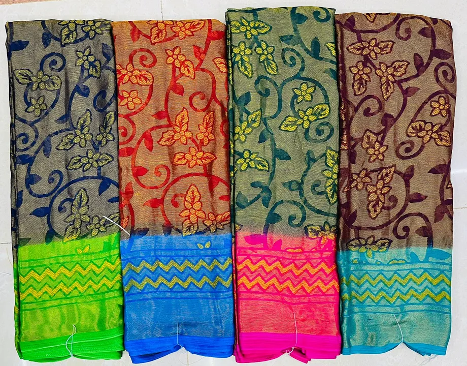 Brasso sarees  uploaded by Bhavyam prints on 7/27/2023