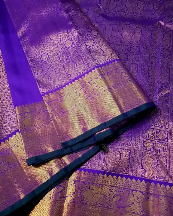 Allover golden Zari Weaving design saree uploaded by DHANANJAY CREATION  on 7/27/2023