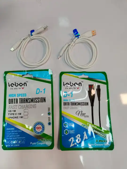 V8 And Type c cable uploaded by Rajeshwar Mobile Accessories on 7/27/2023