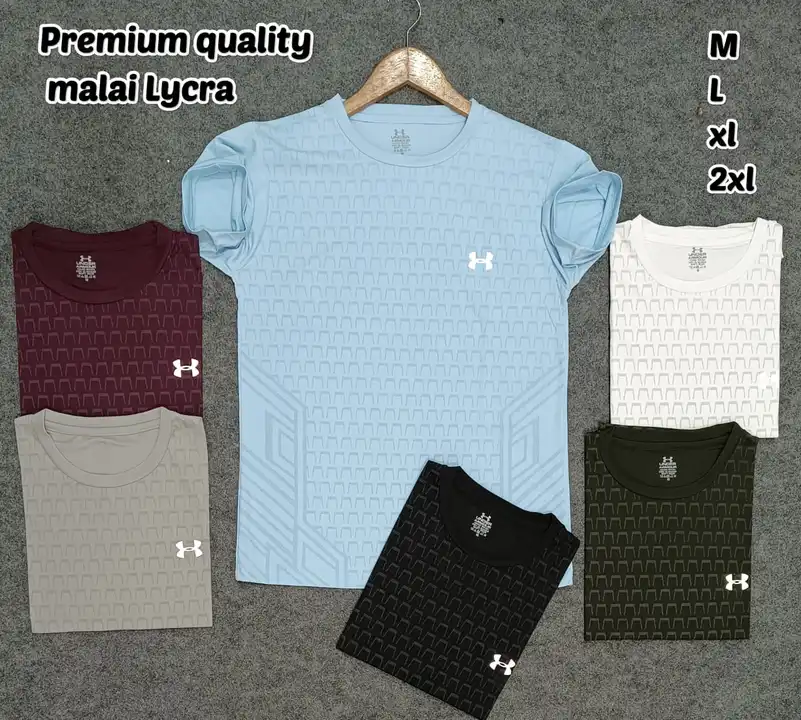 Premium quality ultra soft malai lycra half sleeve tshirt for men  uploaded by B.M.INTERNATIONAL on 7/27/2023