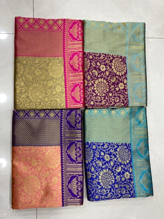 Soft lichi silk saree  uploaded by RV FASHION on 7/27/2023