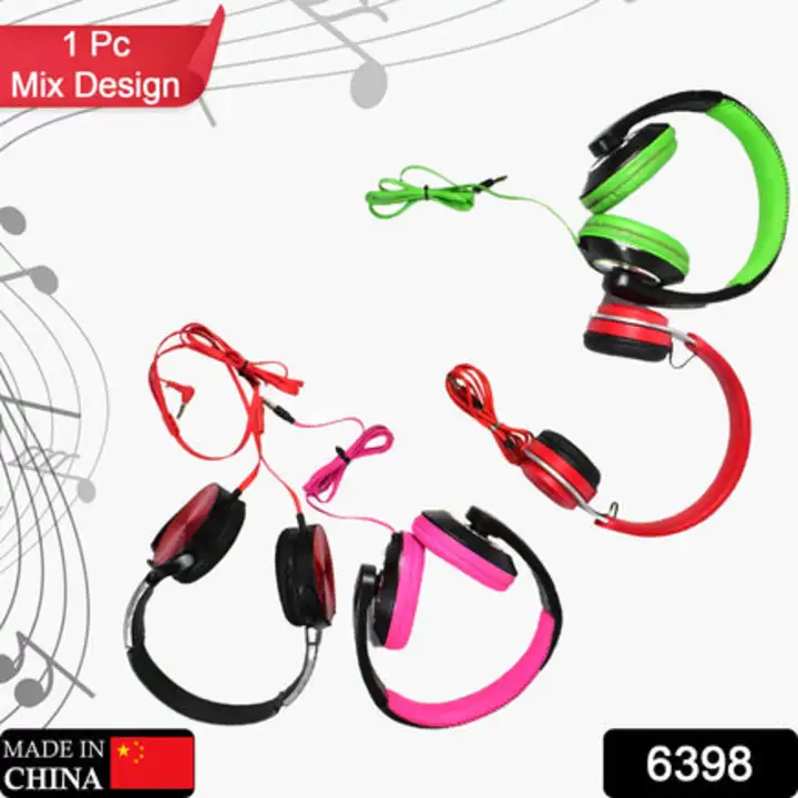 6398 WIRED HEADPHONES WITH MIC ON-EAR HEADPHONES WITH... uploaded by DeoDap on 7/27/2023