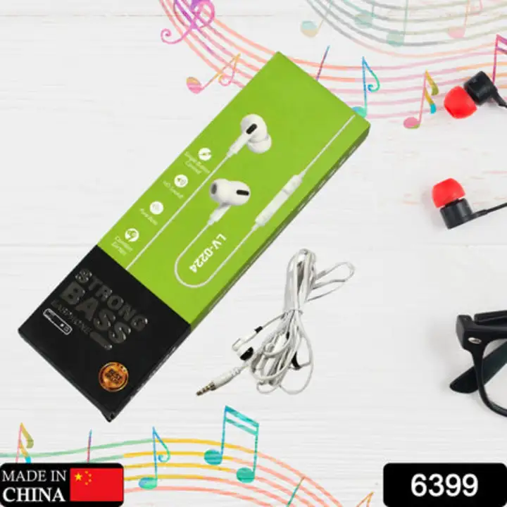 6399 Wired Headphone Universal Earphone, Large Audio Driver,... uploaded by DeoDap on 7/27/2023