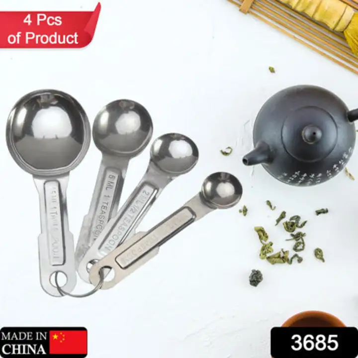 3685 Stainless Steel Measuring Spoons, 4pcs / set... uploaded by DeoDap on 7/27/2023