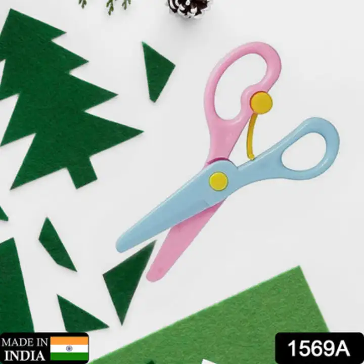 1569A Plastic Safety Scissor, Pre-School Training Scissors. uploaded by DeoDap on 7/27/2023
