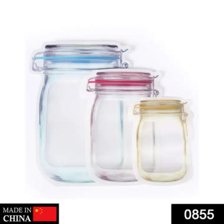 0855 Plastics Transparent Jar Shaped Stand-up Pouch With... uploaded by DeoDap on 7/27/2023