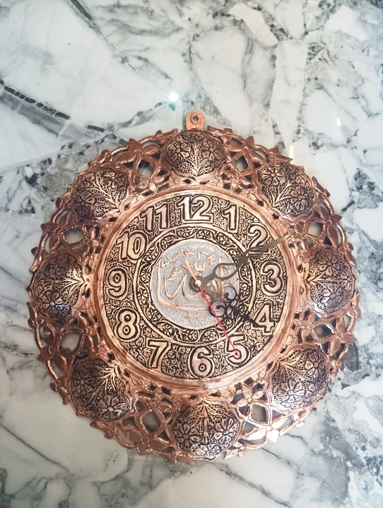 Wall clock. Made of copper uploaded by COPPER.HUB on 7/27/2023