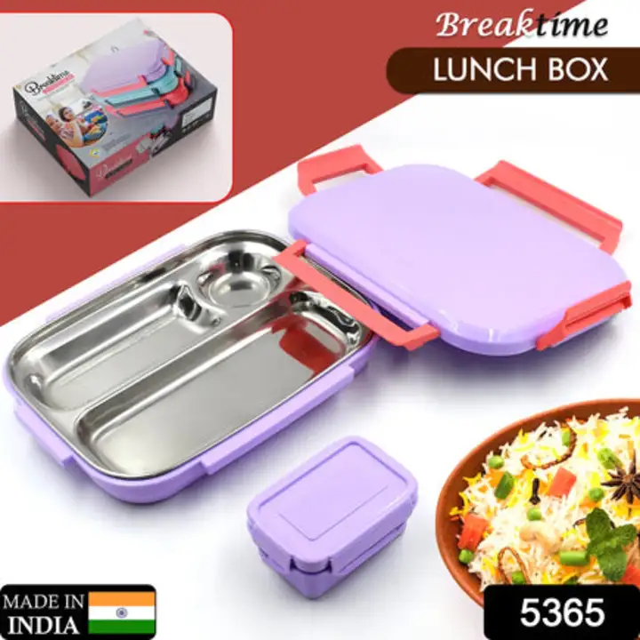 5365 Lunch Box Plastic with steel plate, small... uploaded by DeoDap on 7/27/2023
