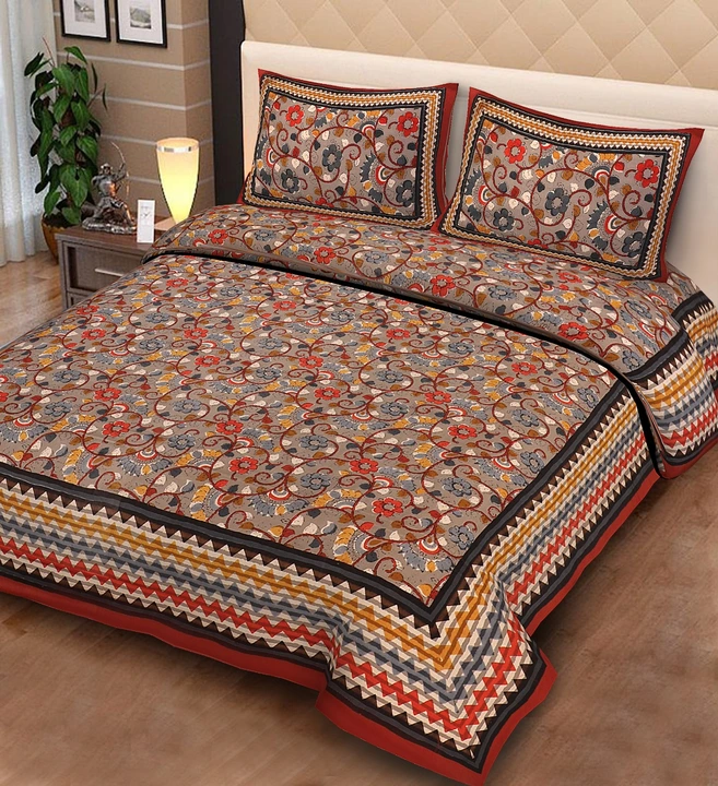 Jaipuri Traditional Design Cotton Double Bed Sheets King Size  uploaded by business on 7/27/2023