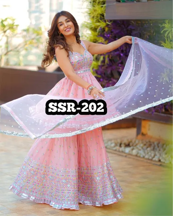 *SSR-202-Best Seller* 💕🛍😍

🧵*Fabric Detail*🧵

👚* Top *👚
*Top Fabric *         :Faux Georgette uploaded by A2z collection on 7/27/2023