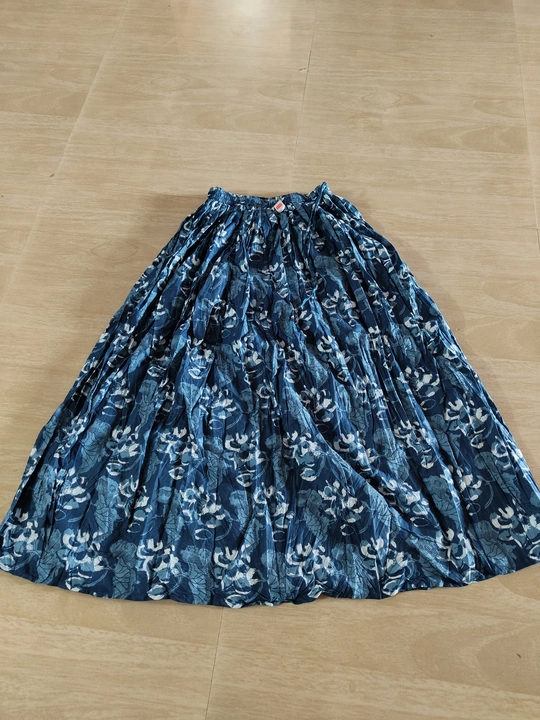 Cotton indigo blue skirt  uploaded by Vikash Fab on 7/27/2023