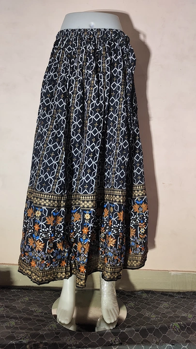 Rayon print skirt  uploaded by V-KASH FAB  on 7/27/2023