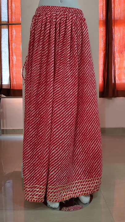 Rayon lahariya print skirt  uploaded by V-KASH FAB  on 7/27/2023