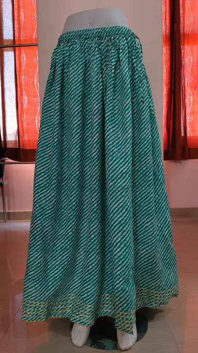 Rayon lahariya print skirt  uploaded by V-KASH FAB  on 7/27/2023