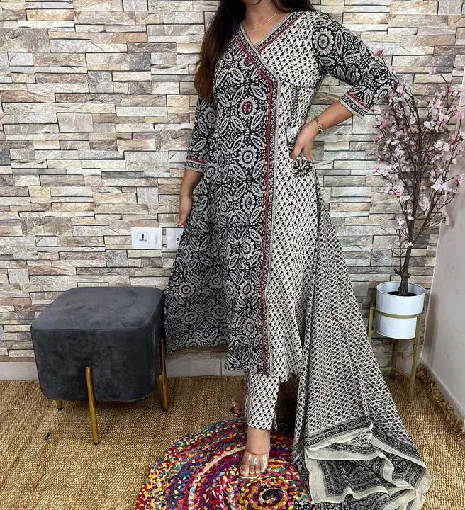 Angrakha 3piece suit uploaded by Deepika Designer Saree on 7/27/2023
