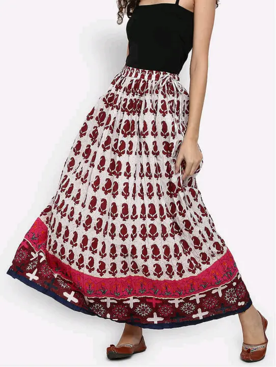 Cotton printed skirt  uploaded by Vikash Fab on 7/27/2023