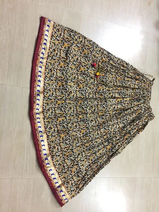 Cotton Ajarak print skirt  uploaded by Vikash Fab on 7/27/2023