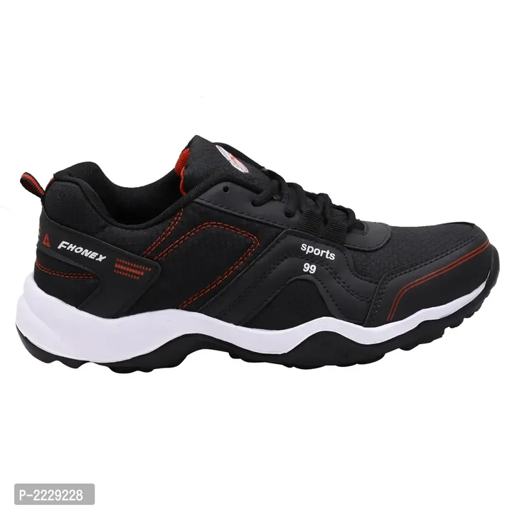 Black Self Design Lace Up Sports Running Shoes uploaded by Manish Kumar kk ji on 7/27/2023