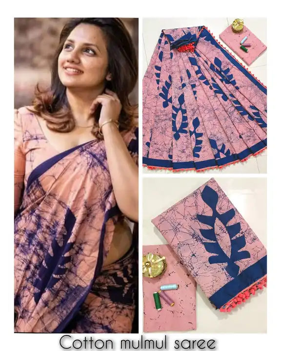 Cotton saree  uploaded by taxtile on 7/28/2023