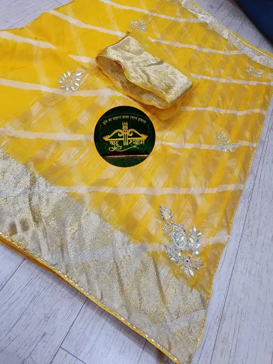 🥳Pure Organza Fabric.....🥻
LAHERAY SALL SALL SALL
💃🏻 Savan Special Fancy Colour Matching Chart  uploaded by Gotapatti manufacturer on 7/28/2023