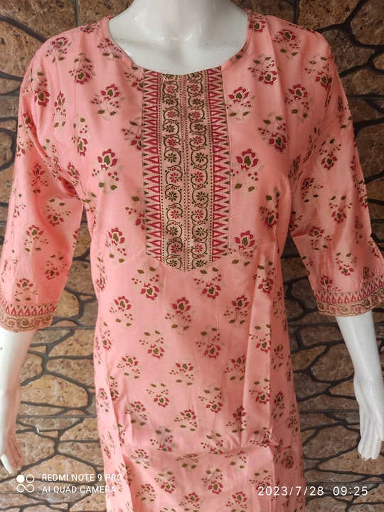 Chanderi silk Top bottom  uploaded by business on 7/28/2023