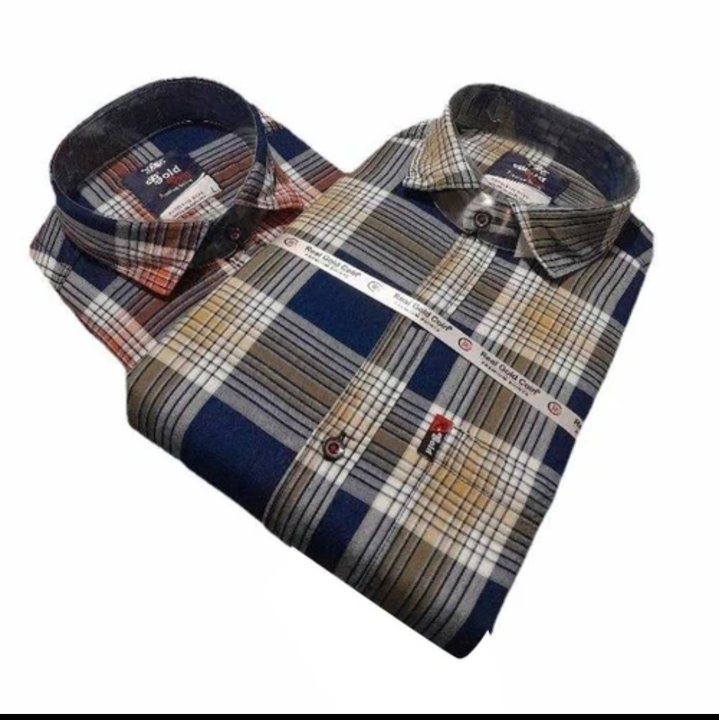 Men XL cotton check shirt  uploaded by Bhawani garments on 7/28/2023