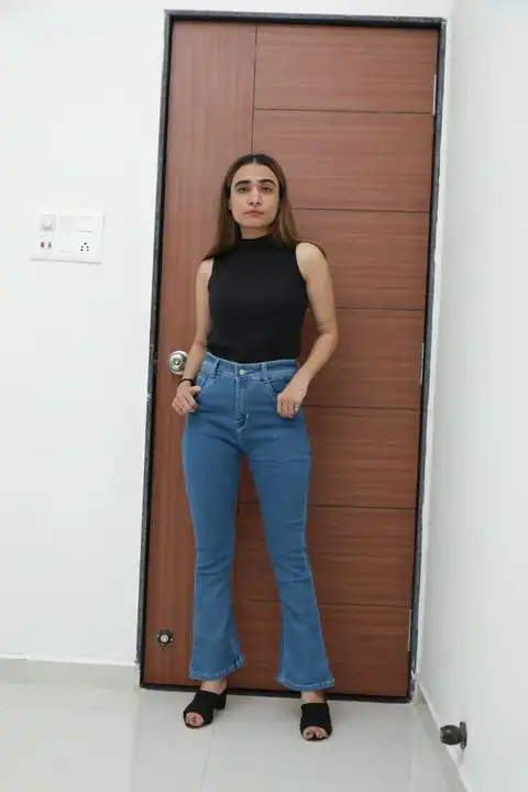 Stylish Bel Bottom Jeans Pents  uploaded by DUDHAT Impax on 7/28/2023
