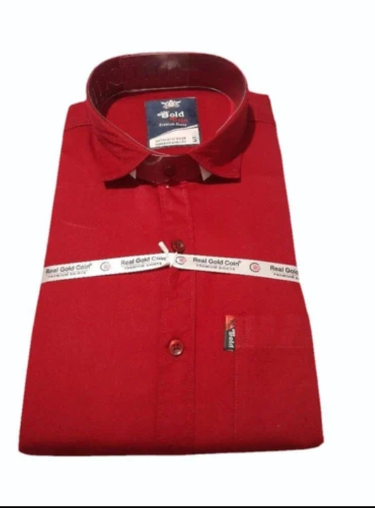 Men red cotton shirt  uploaded by Bhawani garments on 7/28/2023