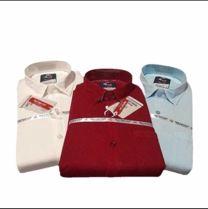 Men orenge plain cotton shirt  uploaded by Bhawani garments on 7/28/2023