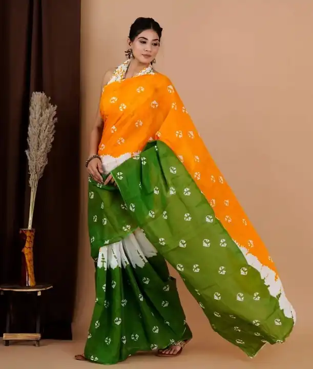 Independence day saree  uploaded by Leedon hub on 7/28/2023