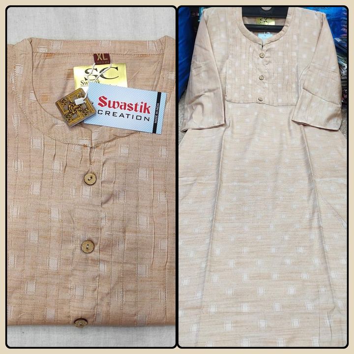 NEW JEQUARD DESIGN BOUTIQUE PATTERN KURTI uploaded by Swastik creation on 7/28/2023