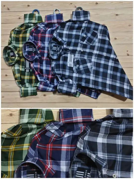 Double pocket Checks shirt uploaded by Cotton X - Made in India  on 7/28/2023