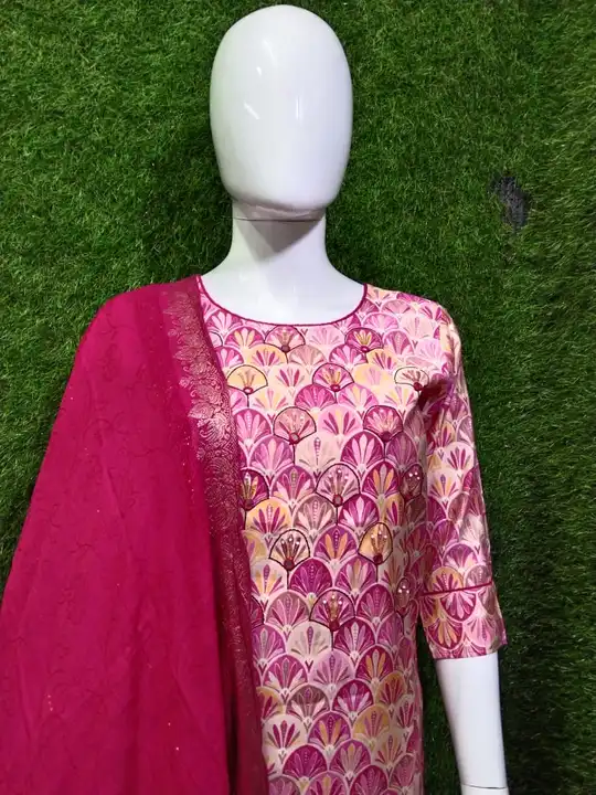 PRESENTING MODAL FABRIC DUPATTA WORK SUIT uploaded by Swastik creation on 7/28/2023