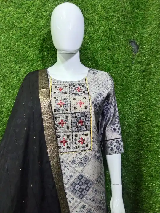 PRESENTING MODAL FABRIC DUPATTA WORK SUIT uploaded by Swastik creation on 7/28/2023