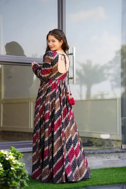 Sukhkarta Clothing Rayon Fabric Gown uploaded by Sukhkrta clothing  on 7/28/2023