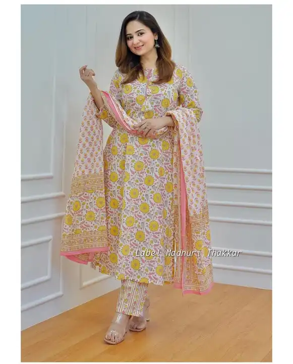 3 pcs kurti with dupatta and salwar  uploaded by Rohit creation on 7/28/2023