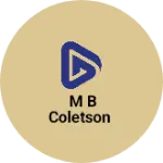 Business logo of M B coletson