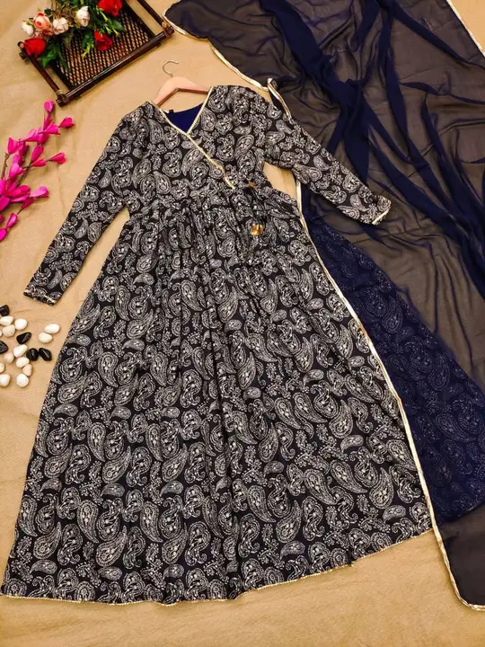 Sukhkarta Clothing Black Rayon Gown uploaded by Sukhkrta clothing  on 7/28/2023