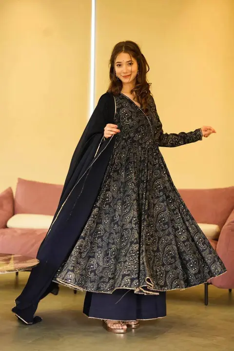 Sukhkarta Clothing Black Rayon Gown uploaded by Sukhkrta clothing  on 7/28/2023
